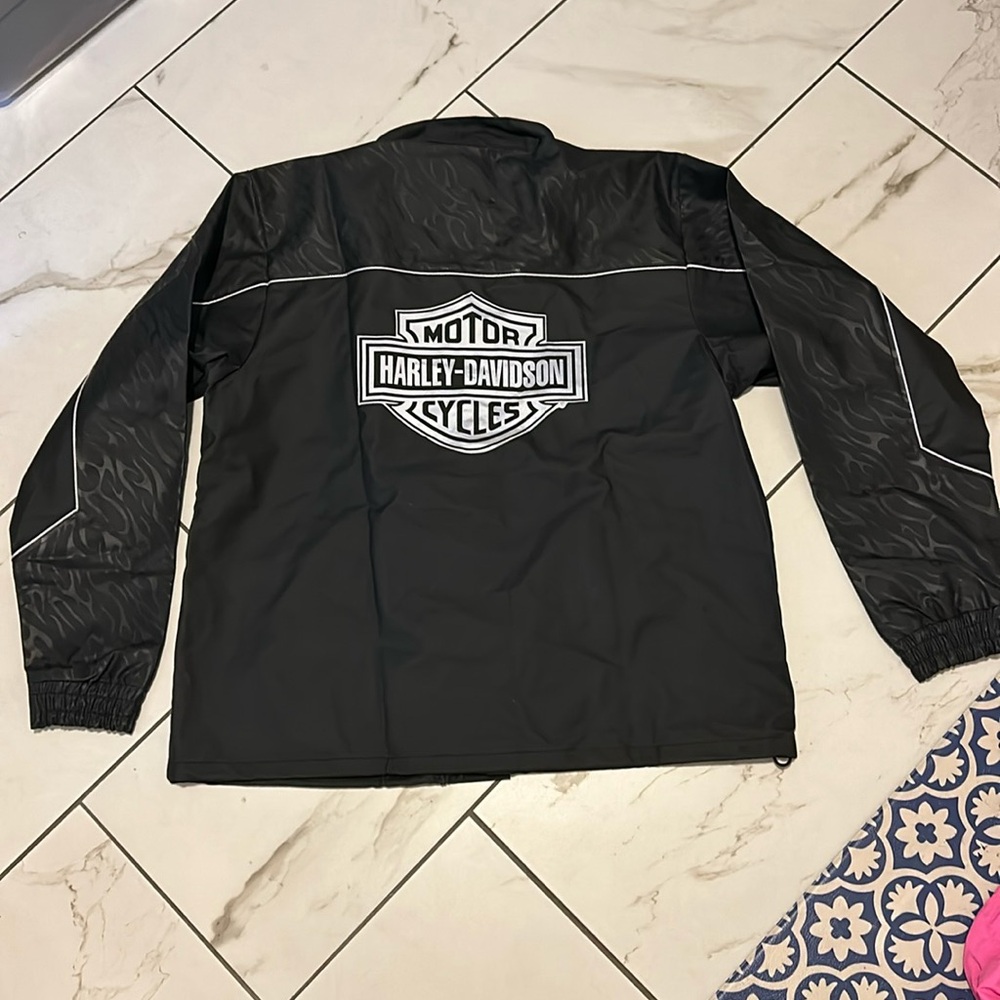 Harley Davidson, rain jacket. PVC